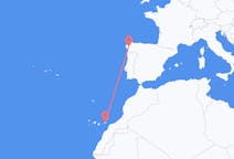 Loty z miasta Fuerteventura do miasta Santiago de Compostela