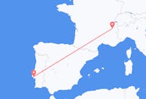 Flyg från Lissabon, Portugal till Chambery, Frankrike