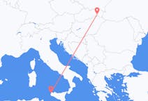 Flyreiser fra Trapani, Italia til Košice, Slovakia