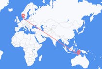 Flights from Darwin, Australia to Billund, Denmark