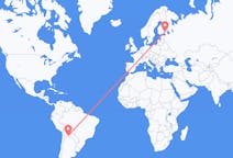 Flights from Tarija, Bolivia to Lappeenranta, Finland