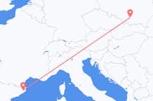 Flyrejser fra Krakow, Polen til Girona, Spanien