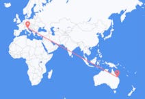 Flights from Rockhampton, Australia to Venice, Italy