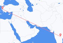 Flights from Hyderabad, India to İzmir, Turkey