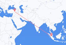 Flyreiser fra Pekanbaru, Indonesia til Elazig, Tyrkia