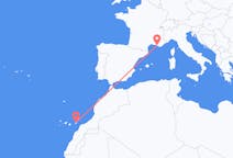 Vols de Marseille, France vers Ajuy, Espagne