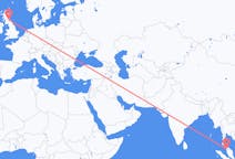 Flyg från Alor Setar, Malaysia till Edinburgh, Skottland