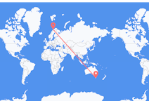 Flyg från Hobart, Australien till Tromsø, Norge
