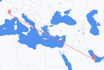 Flyg från Doha, Qatar till Grenoble, Frankrike