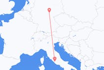 Flyrejser fra Erfurt, Tyskland til Rom, Italien