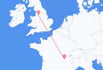 Flyrejser fra Lyon, Frankrig til Manchester, England
