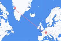 Flights from Chambéry, France to Ilulissat, Greenland