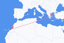 Vluchten van Guelmim, Marokko naar Athene, Griekenland