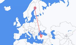 Flüge von Konya, die Türkei nach Kokkola, Finnland