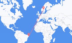 Flights from Recife, Brazil to Rörbäcksnäs, Sweden