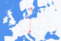 Flights from Rijeka, Croatia to Linköping, Sweden