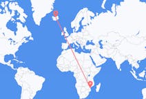Flights from Beira, Mozambique to Akureyri, Iceland