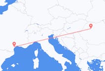 Flyreiser fra Béziers, Frankrike til Cluj-Napoca, Romania