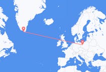 Flights from Nanortalik, Greenland to Poznań, Poland