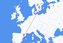 Flyreiser fra Reus, Spania til Växjö, Sverige