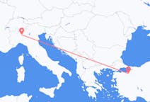 Loty z miasta Mediolan do miasta Bursa