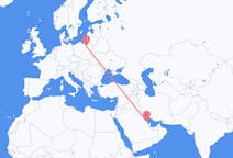 Flyreiser fra Dammam, Saudi-Arabia til Szymany, Szczytno fylke, Polen