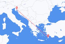 Vols de Rijeka pour Rhodes