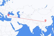 Lennot Chongqingista, Kiina Kütahyaan, Turkki