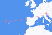 Flights from Flores Island, Portugal to Venice, Italy