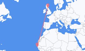 Flyreiser fra Senegal til Skottland