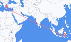 Flyreiser fra Labuan Bajo, Indonesia til Iraklio, Hellas