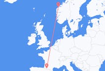 Flights from Lourdes, France to Ålesund, Norway