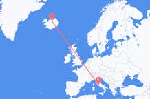 Flyrejser fra Akureyri til Rom