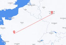 出发地 法国出发地 图尔目的地 德国法兰克福的航班