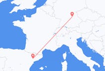 Flyg från Lleida, Spanien till Nürnberg, Tyskland