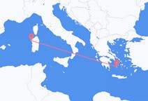 Flights from Alghero, Italy to Plaka, Milos, Greece