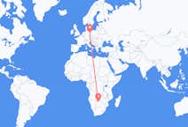 Flyg från Maun, Botswana till Berlin, Maryland, Tyskland