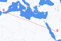 Flyrejser fra Wadi ad-Dawasir, Saudi-Arabien til Málaga, Spanien