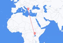 Flyreiser fra Entebbe, til Ioánnina