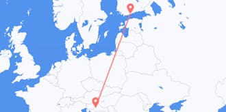 フィンランドからクロアチアへのフライト