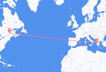 Flyreiser fra Québec, Canada til Preveza, Hellas