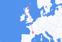 Flyg från Aberdeen, Skottland till Toulouse, Frankrike
