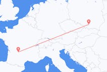Flyreiser fra Krakow, Polen til Brive-la-gaillarde, Frankrike