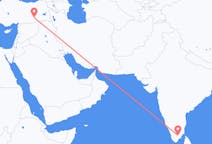 Flyreiser fra Madurai, India til Diyarbakir, Tyrkia