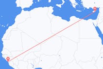 Flyrejser fra Conakry til Larnaca