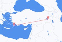 Flyg från Van, Turkiet till Rhodes, England, Grekland