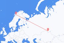 Fly fra Omsk til Narvik