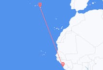 Flyg från Freetown, Sierra Leone till Ponta Delgada, Portugal