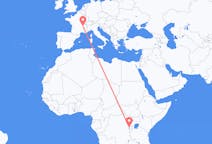 Flights from Goma, the Democratic Republic of the Congo to Lyon, France