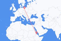 Flights from Asmara to Poznan